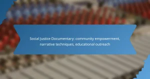 Social Justice Documentary: community empowerment, narrative techniques, educational outreach